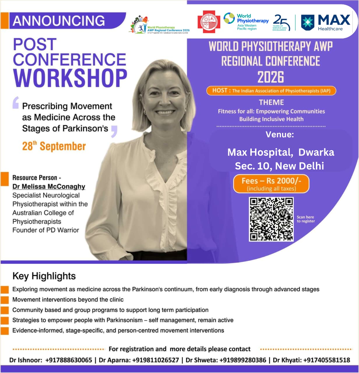 Post Conference Workshop - Prescribing Movement as Medicine